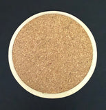 Monogrammed Laser Cut Round Wooden Coasters, Set of 4