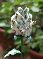 $1 PLATINUM DELUXE BUDDING ORIGAMI MONEY ROSES