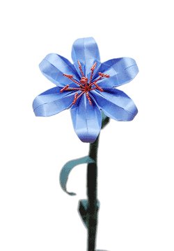 origami flower - lily with stem Origami Lily with Copper Stamens – Paper Blooms ®