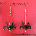 Black Crane Earrings
