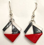 Delta paper earrings