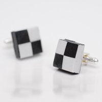 Paper Woven Square Cufflinks