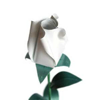 Origami Bud Paper Rose
