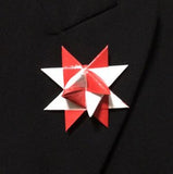 Paper German Star lapel pin