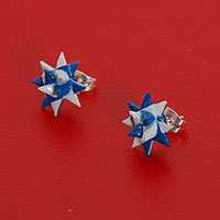 German Star stud paper earrings
