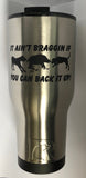 Personalized laser engraved 30 or 40 oz stainless steel tumbler