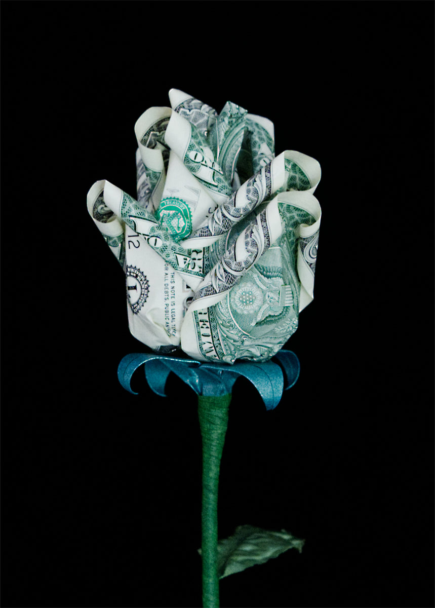 $1 PLATINUM DELUXE BUDDING ORIGAMI MONEY ROSES – Paper Blooms