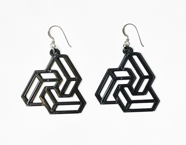 Triangular Printed Earrings