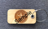 Wooden Personalized Laser Engraved Luggage Tag